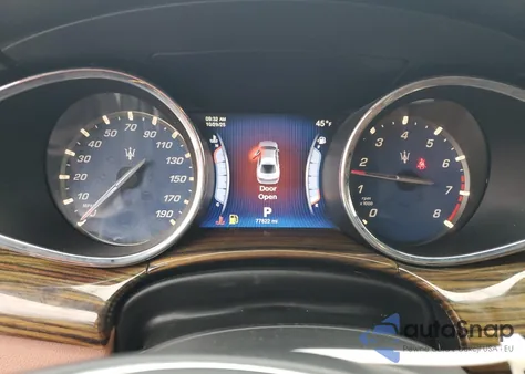 2014 Maserati Quattroporte S z USA, uszkodzony, nr VIN ZAM56RRA4E1092988